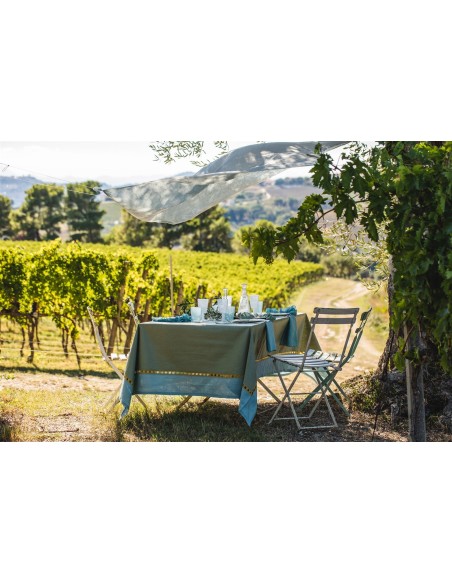 Riviera Enduit Linen Table Nappe +