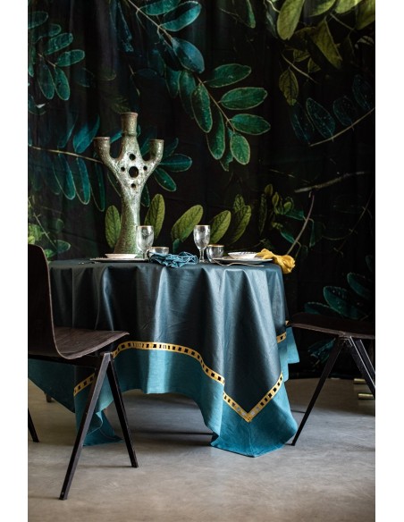 Riviera Enduit Linen Table Nappe +