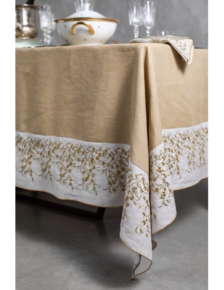 Nappe en lin enduit Venaria