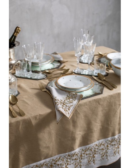 Nappe en lin enduit Venaria