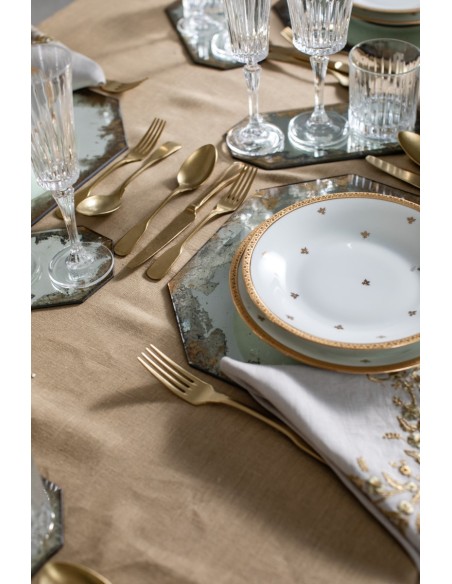Venaria Stain Resistant Linen Tablecloth