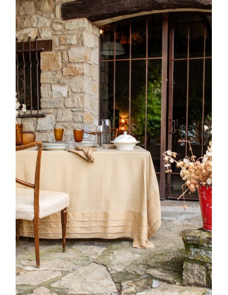 Stain Resistant Linen Sfogliatella Tablecloth