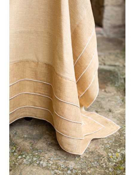 Stain Resistant Linen Sfogliatella Tablecloth