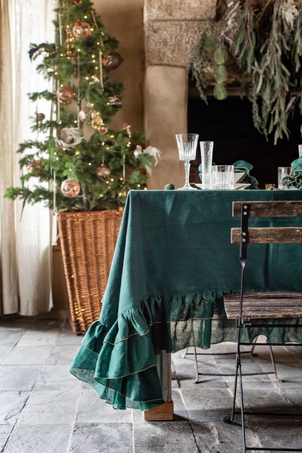Gitane Stain-Free Linen Tablecloth