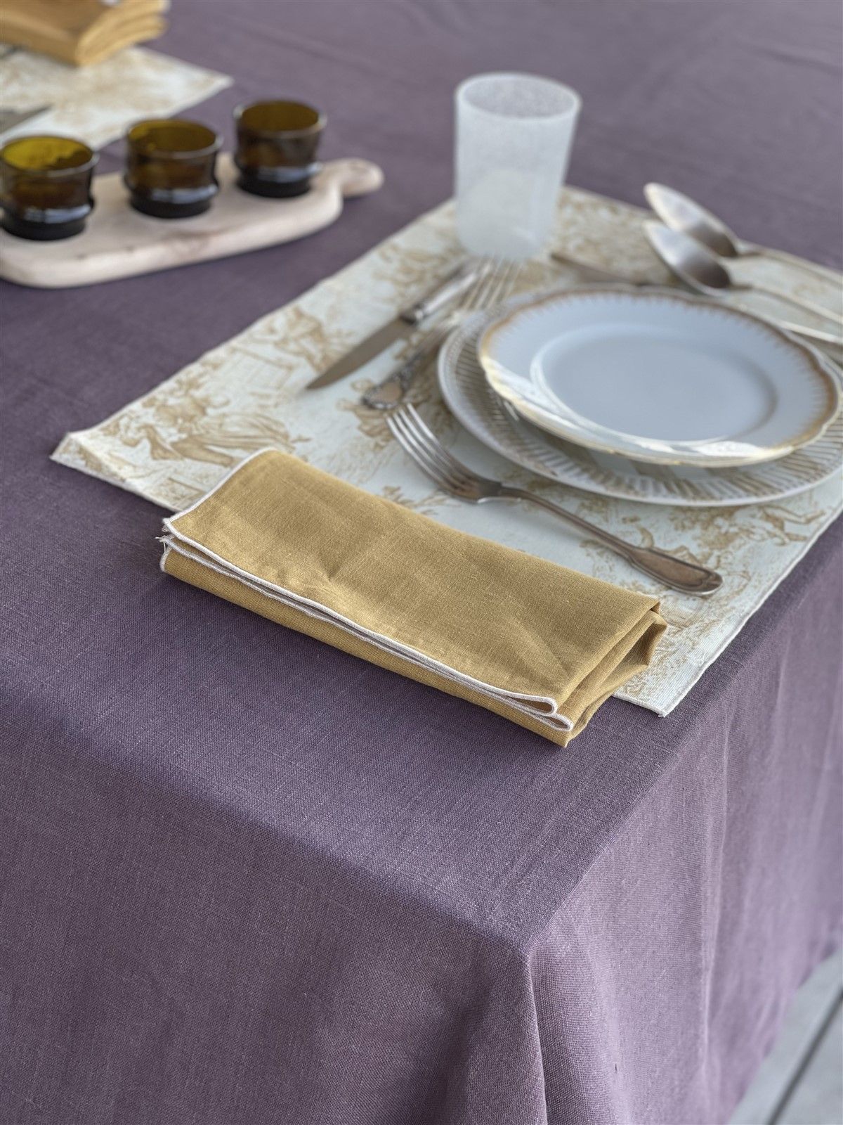 Antistain Linen Tablemat Filo
