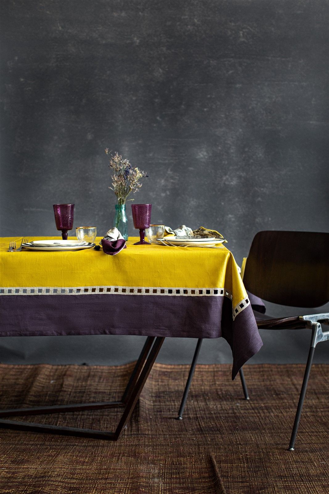 Antistain Linen Tablecloth Riviera