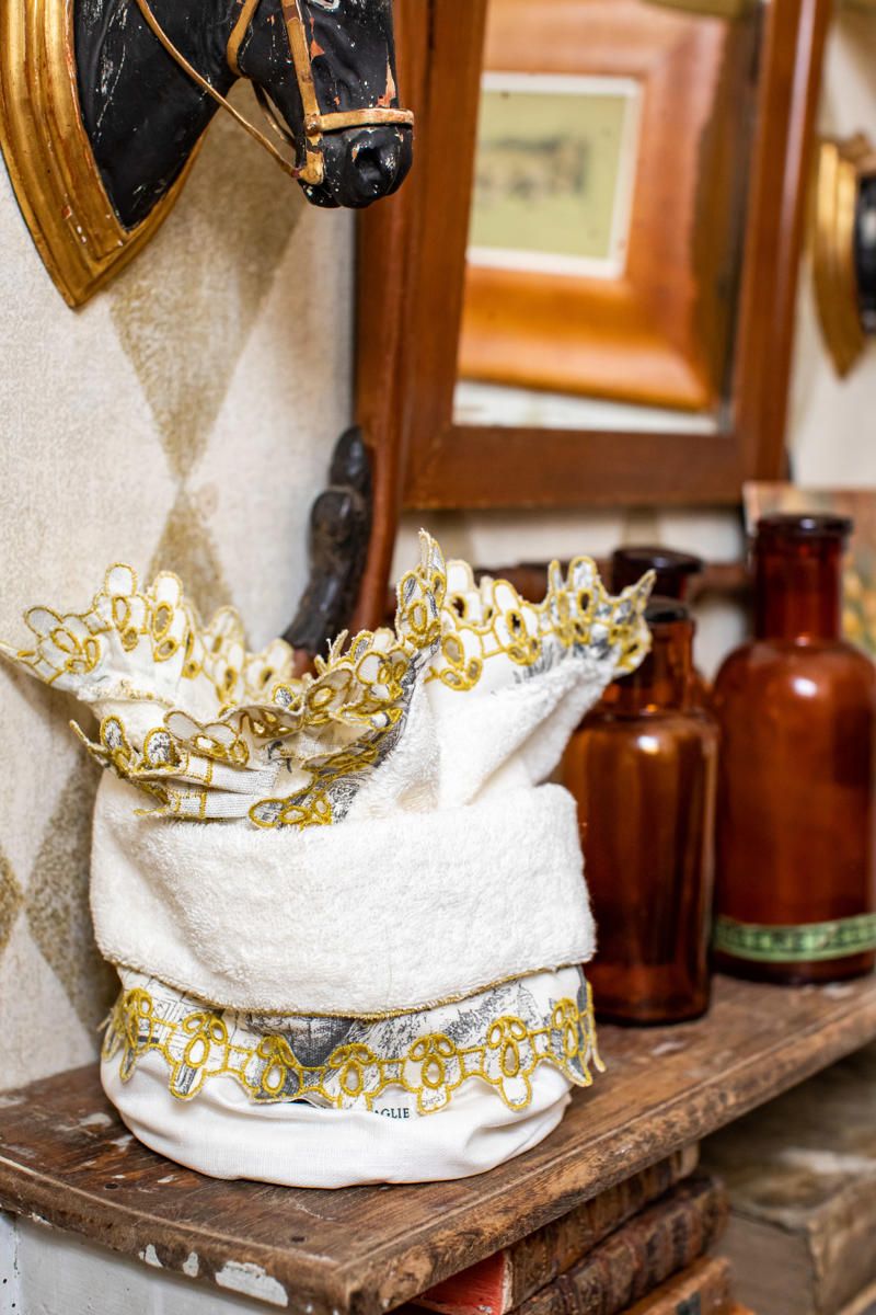 Hand towel basket Amalfi