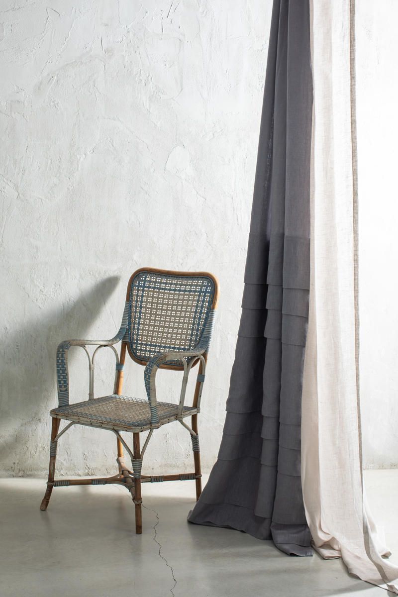 Linen curtain Yes Pleats